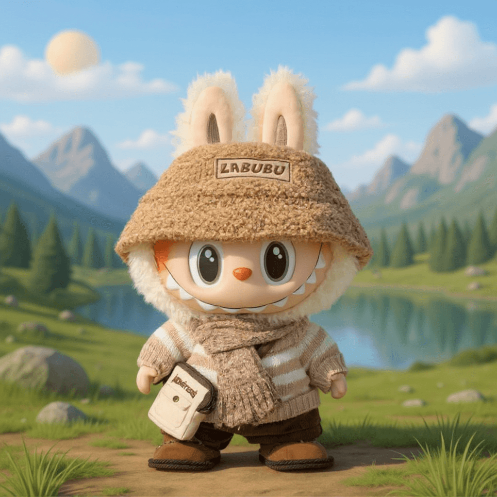 A cute Labubu-themed wallpaper