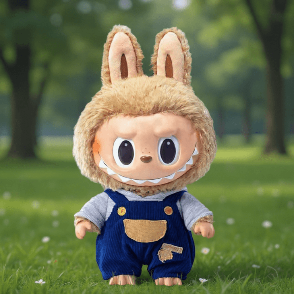 A minimalist Labubu wallpaper design